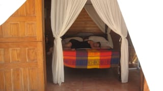 Unser Bett im Coral Reef Beach