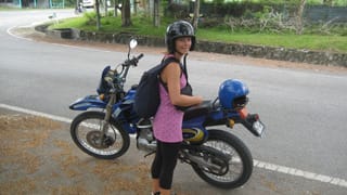 Christin in voller Montur