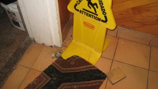Schmutzige Ecken in unserem Hostel