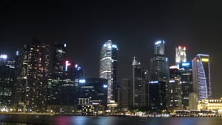 HDR-Aufnahme der Skyline Singapurs