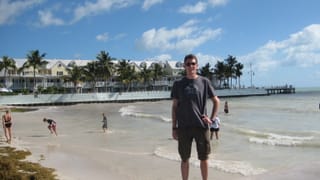 Erk am Strand auf Key West