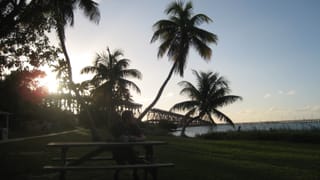Wunderschoener Sonnenuntergang im Bahia Honda State Park