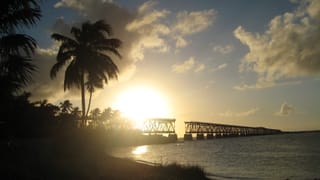 Wunderschoener Sonnenuntergang im Bahia Honda State Park
