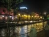 HDR-Aufnahme des Melaka-Flusses bei Nacht