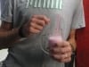Erk mit Rosen-Milchshake