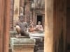 Armee gefluegelter Affen in Banteay Srei